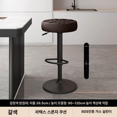 바테이블의자 스탠드 체어 테이블 식탁 인테리어 키높이, 갈색검은다리하이-