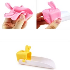 어린이 세면대 수도꼭지 연장탭 수전탭 실리콘 워터탭 유아, 핑크, 핑크