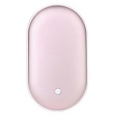 로미로미샵 충전식 손난로 5200mAh 휴대용 핸드워머 보조배터리, 핑크