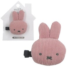 미피 마스코트 앞머리 클립 ＜MF38782/PINK＞ miffy 쿠스미 ​​컬러 헤어 액세서리 캐릭터 상품 메이크미도