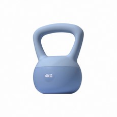軟壺鈴 4KG 健身壺鈴 - 核心/重量/肌肉訓練, 藍, 1個