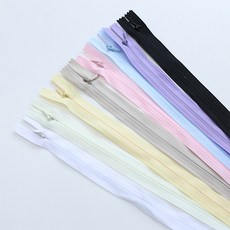 40cm 쿠션 콘솔지퍼 숨은지퍼(16-903) C8, 베이지, 1개