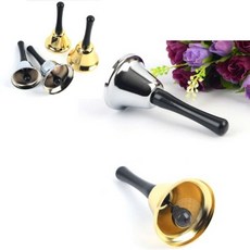 초대박 모던한 테이블 종 콜벨 핸드벨 초인종, 은색 - 65mm