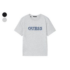게스 남녀공용 반팔티셔츠 GUESS 남여공용 크레파스 일자로고 MQ2K8437_BS
