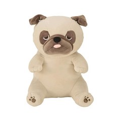 리부는 뒷자리에 앉아 안는 베개 프리미엄 네무네무 애니멀즈 퍼그 하나 M 사이즈 (전체 길이 약 30cm) 폭신폭신 쫄깃 68226-32