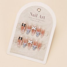 小紅書爆款穿戴甲高級感貓眼水鑽美甲甲片長輕奢純欲穿戴式指甲片, 1個, BY1641:預製甲條#30片/板