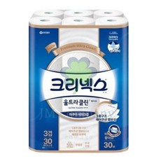 크리넥스 3겹 울트라 클린 롤화장지 천연펄프, 30m, 30개입, 1개