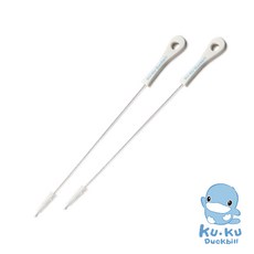 酷咕鴨 吸管清潔刷-2入, 1個, 白