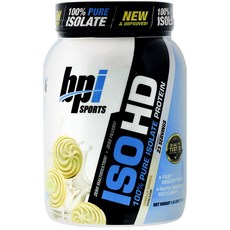 bpi HD分離乳清蛋白粉 香草餅乾口味, 713g, 1罐