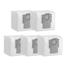 [당일출고]로보락 호환 먼지봉투S7/S8 /S8 Pro Ultra/S8 Max Ultra/S8 MAXV Ultra/G10s/G20/Q7+교체용 소모품 로보청소기 전용 더스트백, 5개