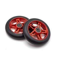 두발 스턴트스쿠터 교체 바퀴 킥보드 휠 부품, 3번 색상 110mm, 1개