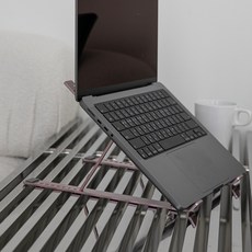 젠마운트 노트북 거치대 받침대 스탠드 ZM201, (9단조절)핑크, 1개