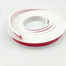 1롤 5M/196.85인치 U자형 엣지 밴딩 자체 접착식 18mm/20mm 바닥 테이프 목재 보드 가구 보호대, 01 18mmX5m, 01 하얀색