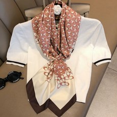 3컬러 사각모양 데일리 정사각스카프 실크스카프 여자 62986pc 1(PC)