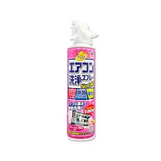 日本EARTH地球製藥 NextPlus 免水洗冷氣清潔劑420ml-芬芳花香粉(水刀式強效 空調室內機保養 冷氣濾網中性防塵), 1個