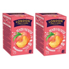 London Fruit & Herb 피치 파라다이스티, 2개, 2g, 20개입