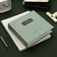 미리브 추억기록 스프링 하드커버 티켓앨범, 빈티지민트