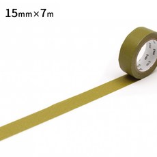 mt 素色系列 和紙膠帶 鶯 15mm x 7m, 1個