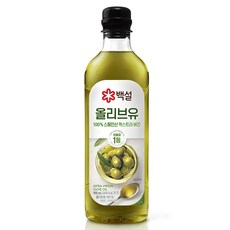 백설 엑스트라버진 압착 올리브유, 900ml, 1개