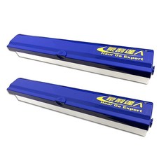 豪割達人 台灣製MIT 可調式專利保鮮膜切割器-兩用款 2入 (藍白色) 二代磁吸切割盒 鋁箔紙烘焙紙適用 環保便利密封防蟲, 1套, 2個