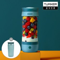 [투믹서] 휴대용 텀블러 믹서기 무스 헬시메이커 LK-TUM02, 민트 무스
