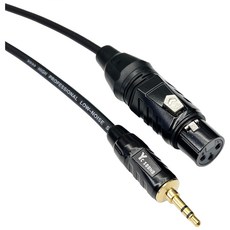 YC Sound XLR轉3.5mm TRS 相機音訊麥克風線，電腦麥克風聲卡線，低噪訊號線, M105-6-BG-5,10m