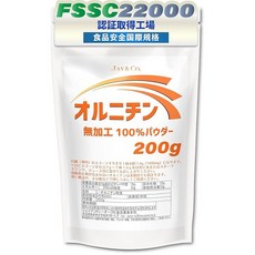 JAY&CO. 무가공 100% 오르니틴 파우더 200g, 1개, 1g