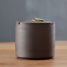 【熱銷Top1-限時下殺】【特價】禮潤甄選煙灰缸 帶蓋煙缸 創意傢用客廳中式有蓋防飛灰煙味煙灰盅 菸灰缸, 陶瓷煙灰缸-無字帶蓋, 1個