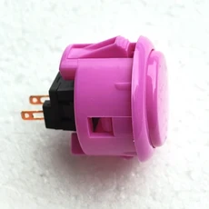 쿠쿠스토어 일본 원래 SANWA 푸시 버튼 OBSF 30mm 코인 네오 보드 박스 아케이드 게임 기계 Hitbox 컨트롤, 01 30mm violet