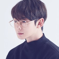 MELACME 男女通用圓形Beta鈦金屬眼鏡框