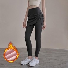運動褲裙 假兩件 跑步 瑜伽 健身 訓練 高腰 提臀 收腹 女