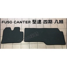 FUSO CANTER 堅達 四期 防水耐磨腳踏墊, 紅