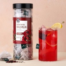 녹차원 루비색 히비스커스차 피라미드형 티백 대용량 1.5g x 60티백, 1세트, 60개입, 90g