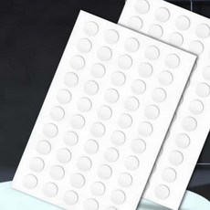 투명 양면 접착 패드 80알 스티커 테이프 물건고정 벽면 부착 생활방수 탈부착, 2cm*35개입, 1개