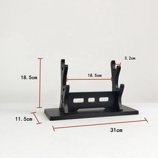 스탠드 카타나 거치대 나무 검 보관 선반 디스플레이 슬레이어 일본 세이버 랙 하우스 오거나이저, 7. Style A-2 Layer