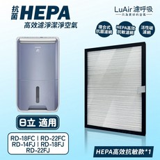 適用日立除濕機 複合式抗菌 HEPA 濾網, 1個, 抗敏HEPA濾網