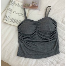 TRUDA GIRL 吊帶背心 胸前抓皺設計