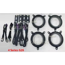 BMW 4 시리즈 G22 G23 G26 용 11 색 LED 장식 램프 주변 조명 인테리어 빛나는 키트 A 필러 자동차 액세서, 04 G26 kit(4 pcs)