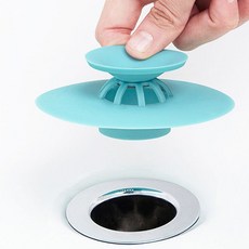 UFO 욕조 원터치 배수구 마개, 그레이