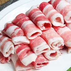 1등급 숙성 한돈 대패삼겹살 냉동 프리미엄 국내산 돼지고기 구이용 샤브샤브용, 500g, 2개