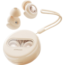 JOYROOM 隔音耳塞 柔軟親膚 輕巧隱形 螺旋仿生設計 可水洗, 白色, 1個