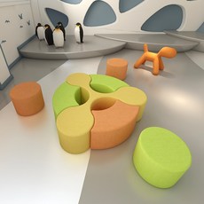 특수 모양 조합 의자 소파 쇼파 병원 사무실 도서관, 조합2