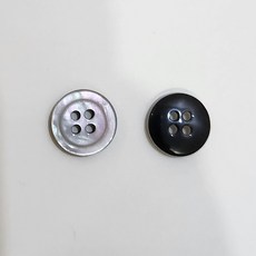 유화 화산송이 항균 기능성 각테 단추 11.5mm 10개 19컬러, 16 딥그레이