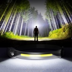 모션센서 기능 350루멘 충전식 LED 헤드랜턴 후레쉬 야간주행 전문가용, 1개, 단품