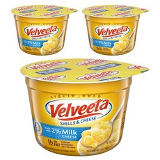 벨비타 쉘 파스타 & 치즈 소스 컵 2% 밀크, 3개, 62g