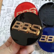 【開發票/統編】改裝BBS輪轂蓋 輪圈蓋 車輪標 輪胎蓋 中心蓋 定製專用, 68mm黑底金標, 1個