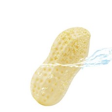 狗狗花生發聲玩具 耐咬潔牙訓練玩具, 1個, 仿真花生磨牙玩具