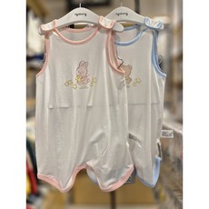 동아쇼핑점 아가방#시원한 여름위한# 유아 공용 무형광 수면조끼 배앓이방지/꿀잠보장 뒤척임없이포근하게/ 별 달 부드럽고 스판감있는 모달조끼/토끼 곰캐릭터/ 라핑수면조끼