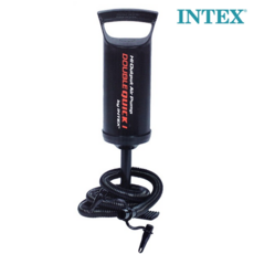 인텍스 휴대용 더블퀵 에어 펌프 중형 튜브 바람 공기 주입기, 1개