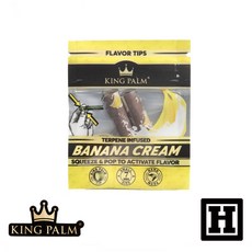 King Palm 美國原裝進口 手捲菸 Terpene Blunt Joint, 1個, 「直徑7mm」香蕉萜烯 濾嘴 2入